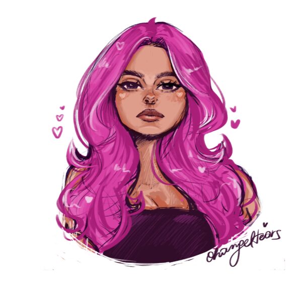 Digital Portrait Illustration Painting Style